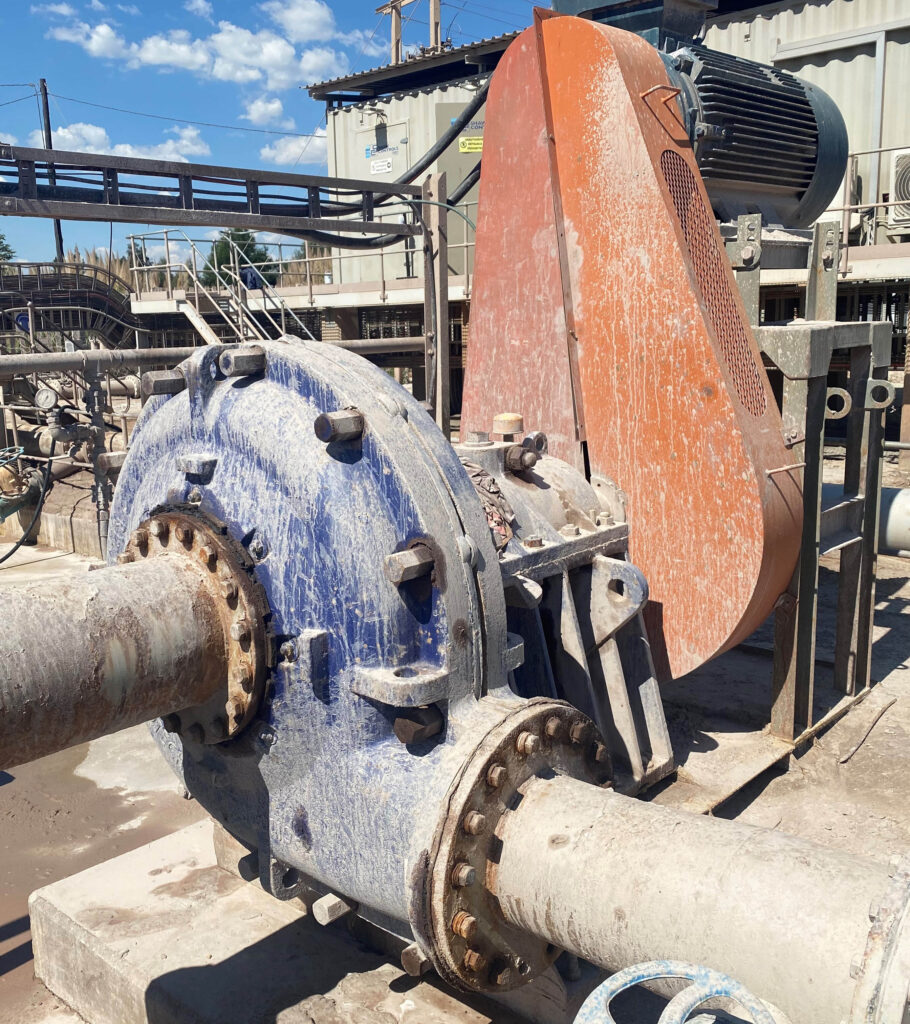 An Envirotech Alpha pump operating at a mine.