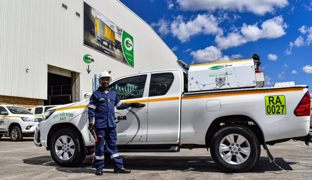 Rand-Air service supervisor Tumi Theledi.