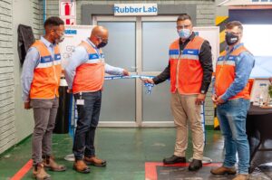 The rubber laboratory was officially opened at the Weir Minerals facility in Isando.