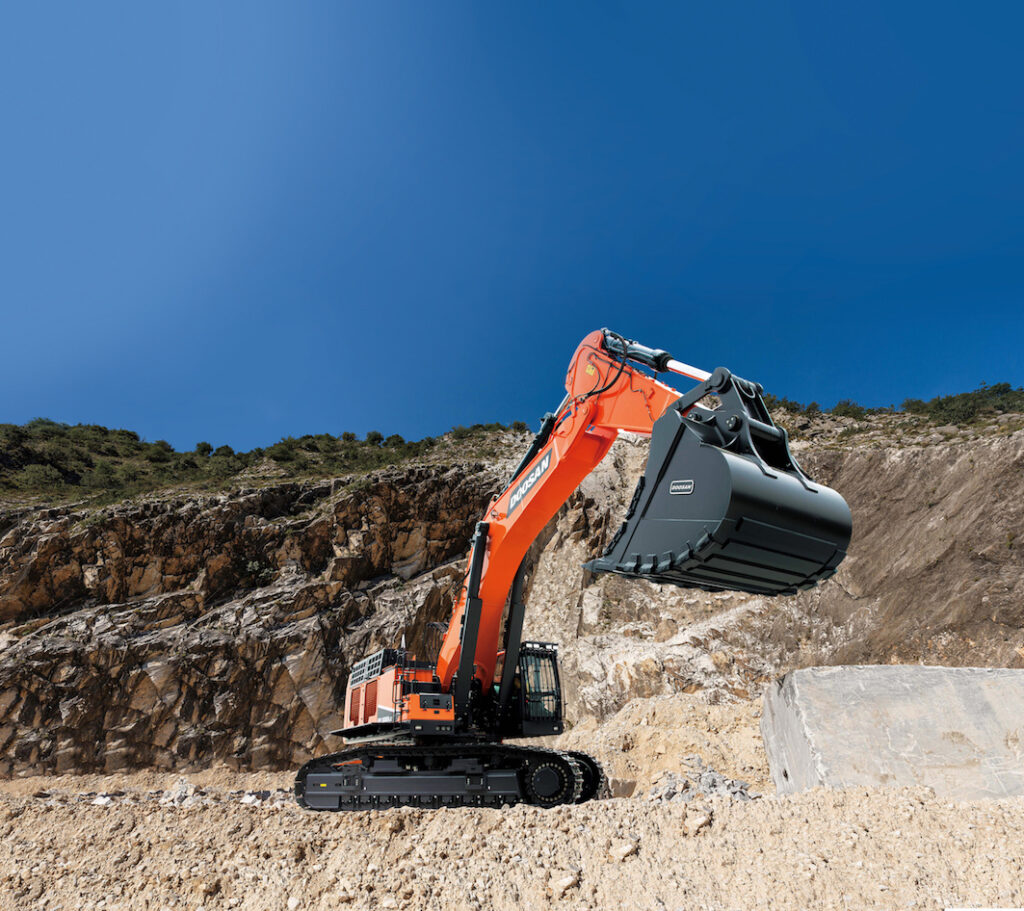 One of the key highlights on the Doosan stand at bauma 2022 will be the company’s new DX225LC-7X, Doosan’s first ‘Smart’ crawler excavator.