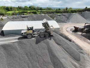 The RA30 is working at FP McCann’s Knockloughrim Quarry.