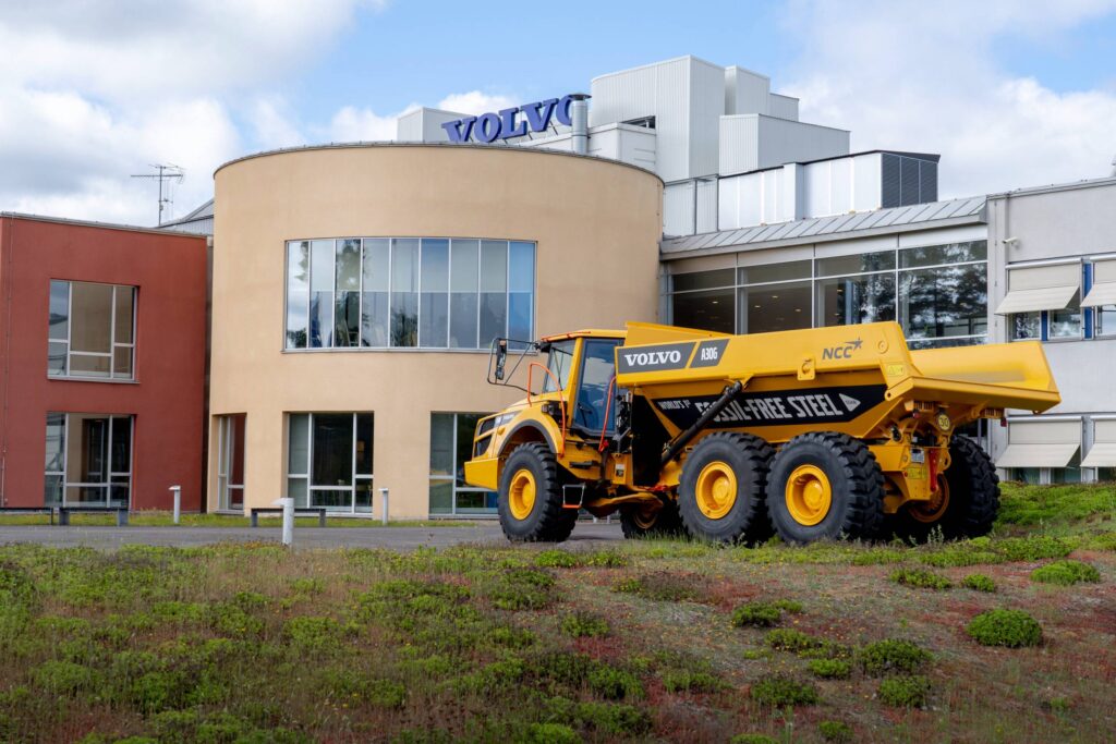 The A30G articulated hauler made from fossil-free steel was built at Braås.