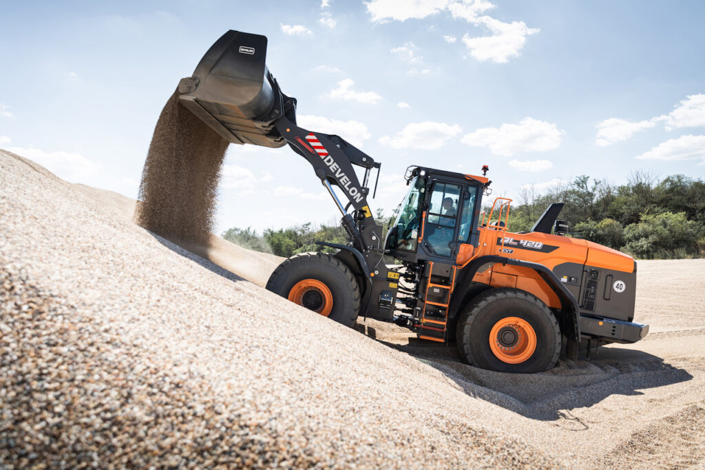 The display at STEINEXPO will focus on crawler excavators, wheel loaders and articulated dump trucks from Develon.