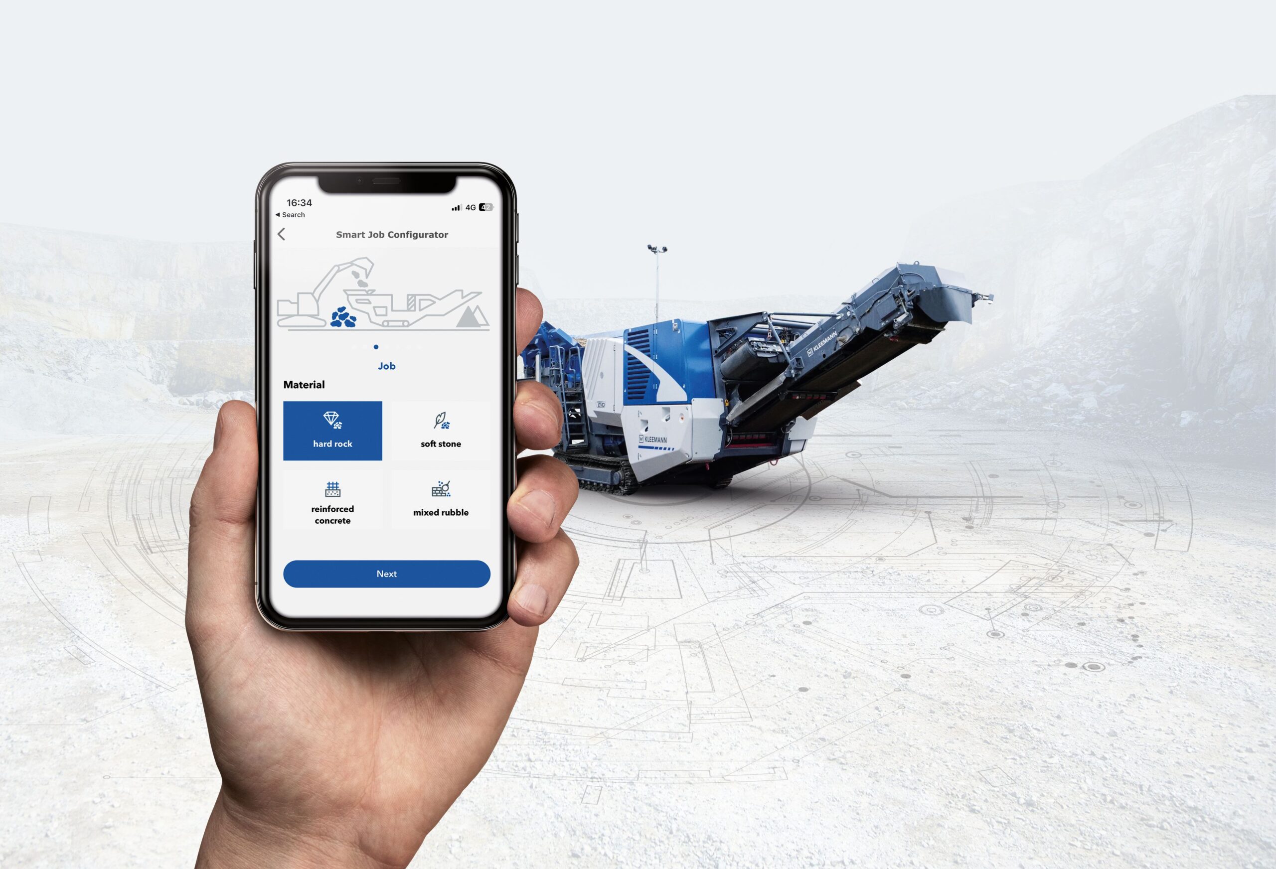 The Smart Job Configurator is part of the SPECTIVE CONNECT app and SPECTIVE touch display and supports operators in the selection and entry of the correct setting.