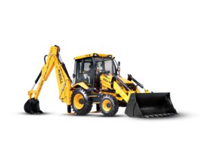 The BULL HD100 backhoe loader.  