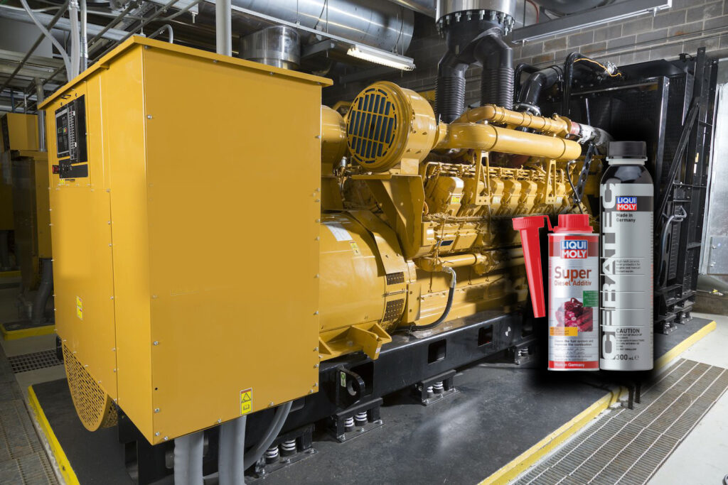 Liqui Moly lubricants and additives, which have been specially developed to reduce wear and extend maintenance intervals, ensure generators function perfectly and remain operational at all times.