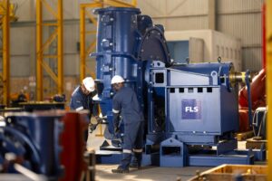 Assembly of a larger KREBS UMD Ultimate Mill Discharge Slurry Pump.