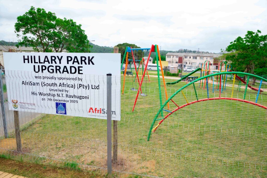 AfriSam recently completed a significant upgrade to the Hillary Community Park.