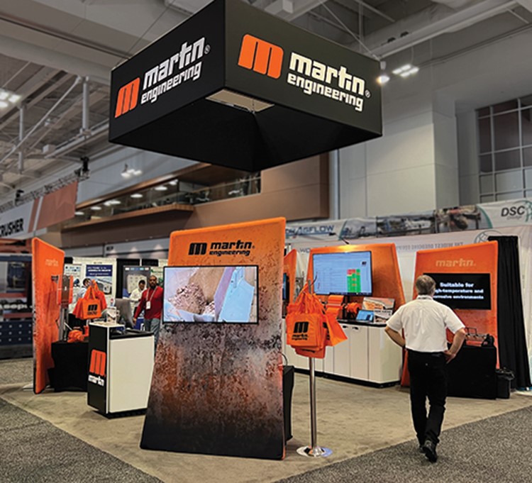 The Martin Engineering booth will feature helpful information and several products.