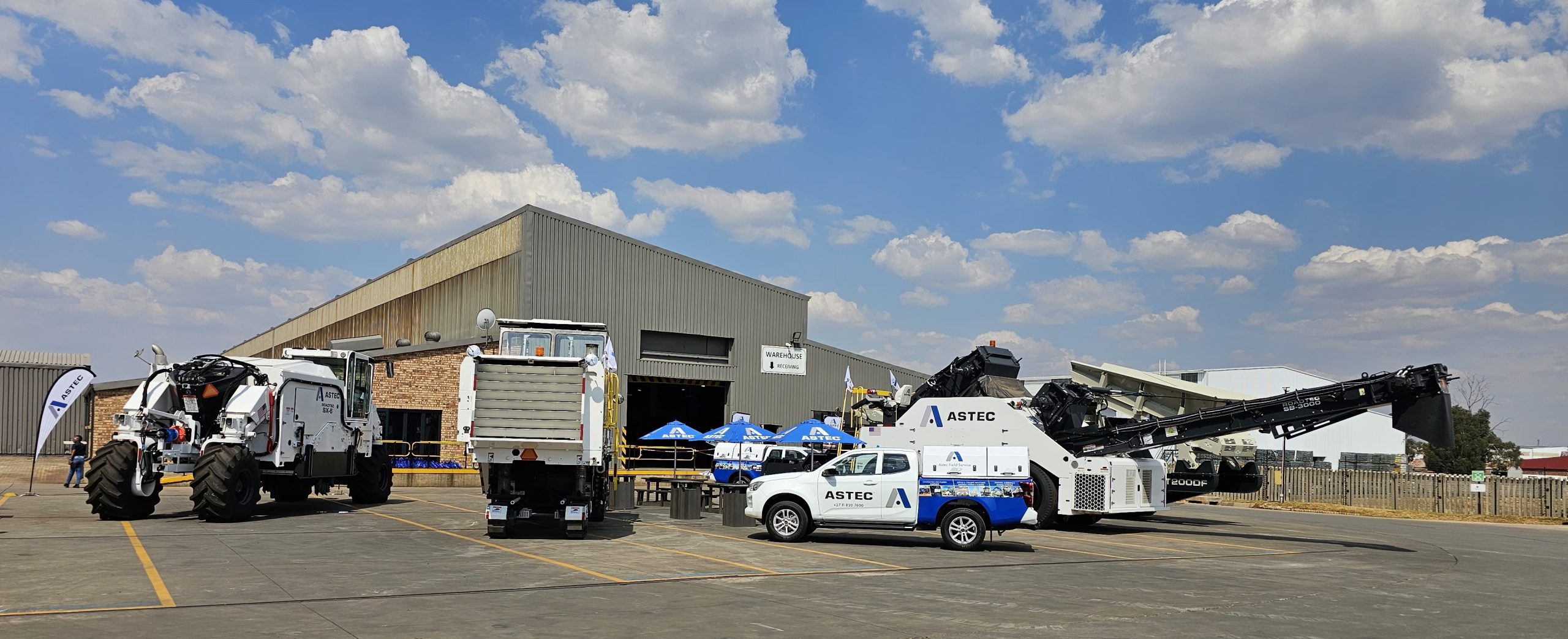 At the open day hosted by Astec Africa Middle East at its Elandsfontein manufacturing plant on October 10, 2024, visitors had the opportunity to view several machines on display.