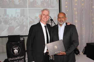 Luqman Ebrahim (right) with Johan Goosen, MD of Astec Industries Africa Middle East.