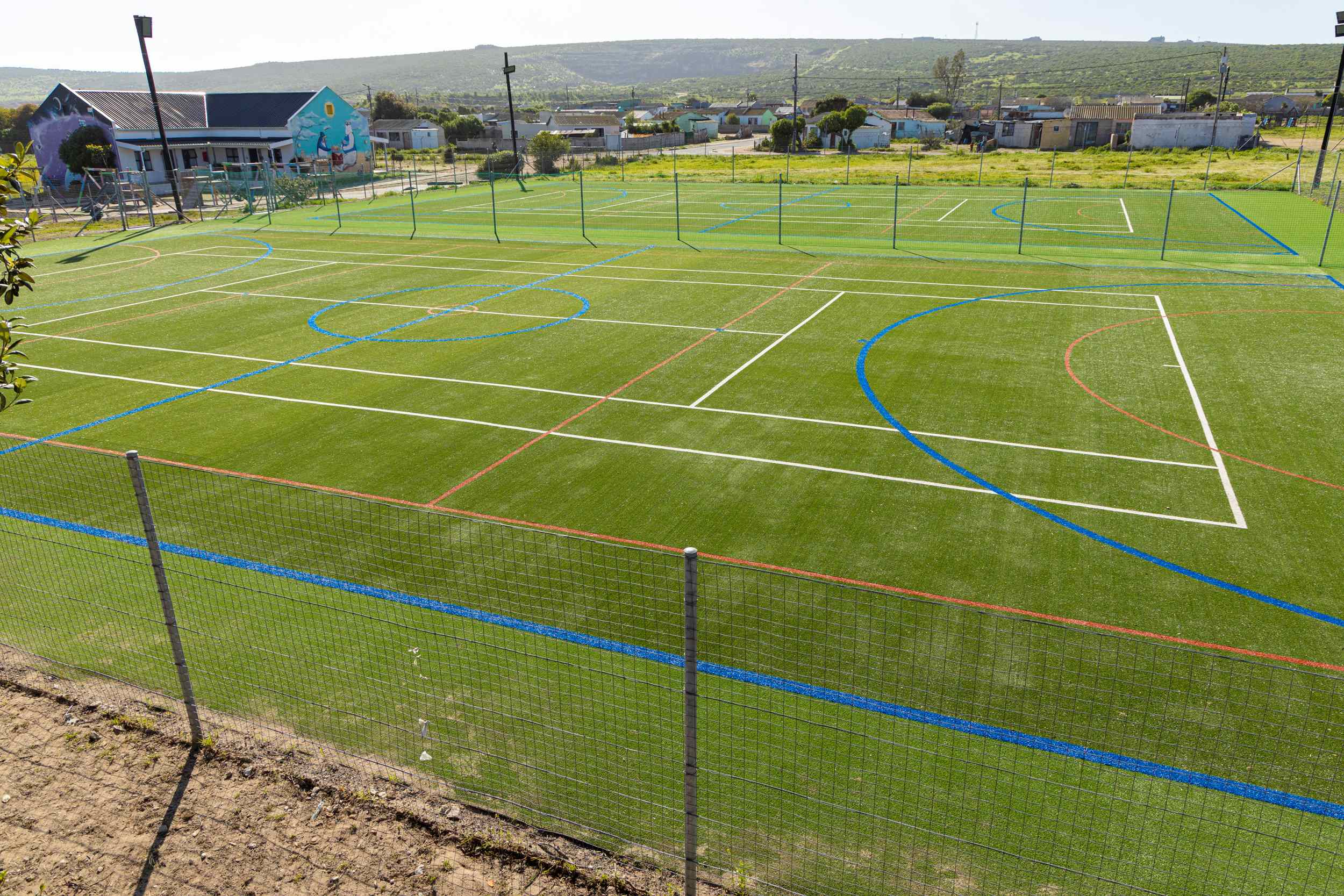 The multipurpose courts at Diazville Primary School will foster a sense of inclusivity and teamwork among the learners.