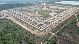 TSF-4 tailings storage facility at Mimosa platinum mine – the second largest TSF in Zimbabwe.