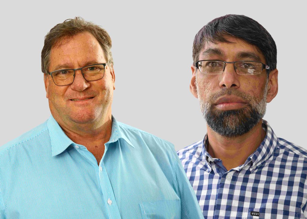 Peter Shepherd, partner and principal hydrologist at SRK Consulting South Africa, and Ismail Mahomed, principal hydrogeologist at SRK Consulting SA.