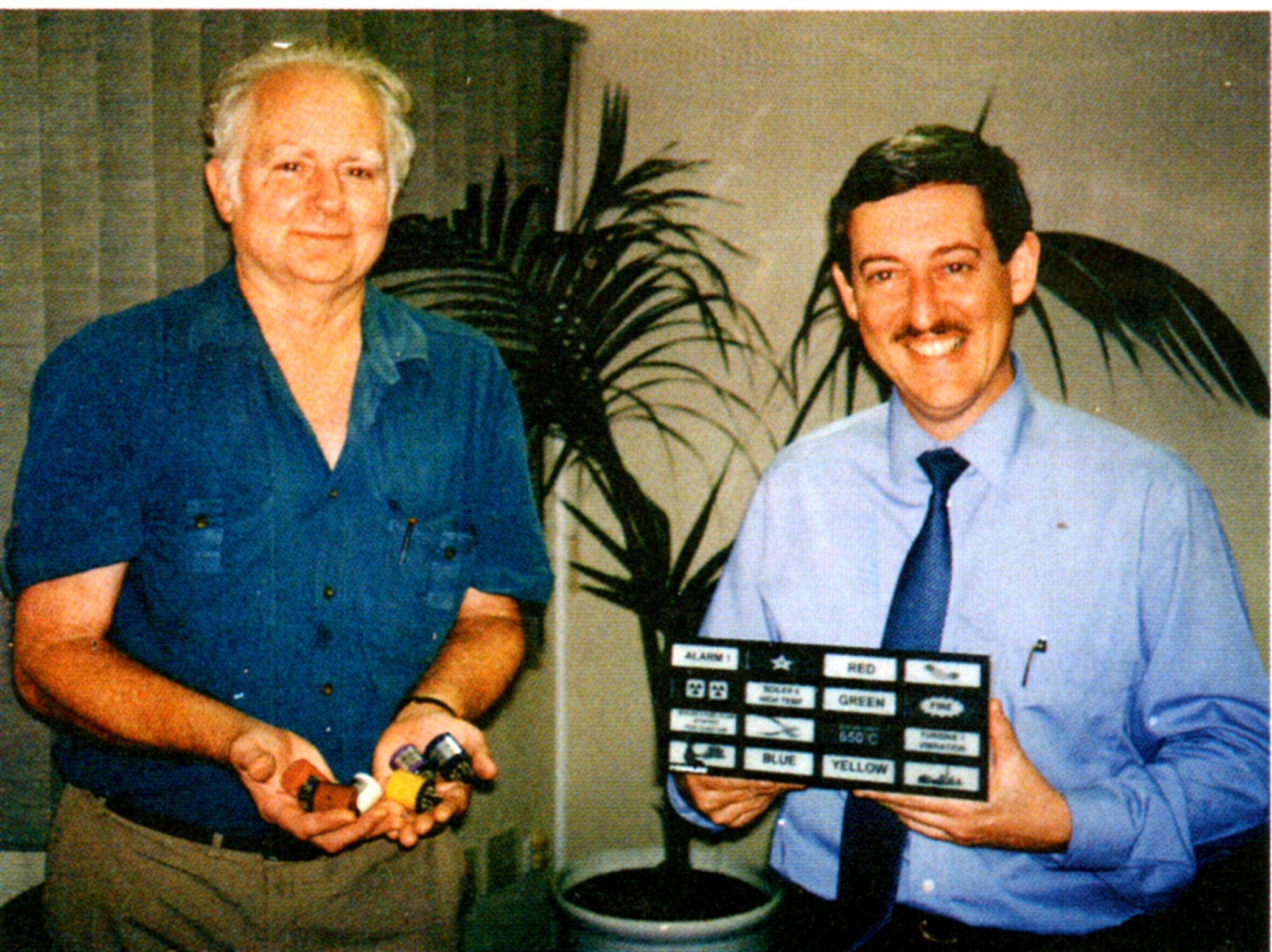 From left: Alan Murray (one of the founders) and David Celine, MD of Omniflex.
