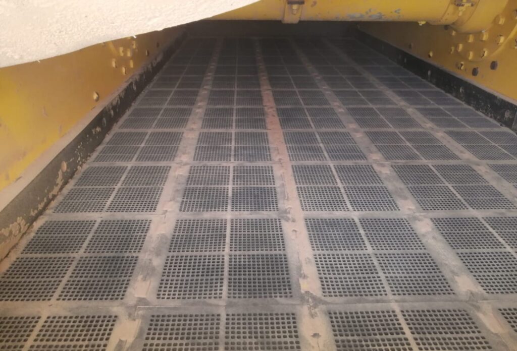 The modular system of the Multotec rubber screen panels allows for the replacement of only worn-out panels.