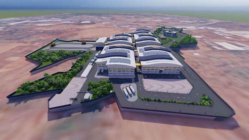 A rendering of Epiroc’s new facility in Nashik, India.