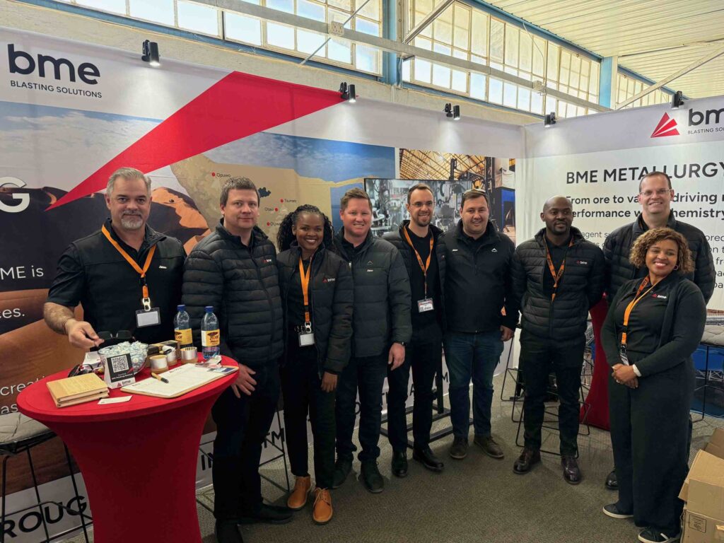 BME Blasting & Metallurgy team at the 2025 Namibian Mining Expo.