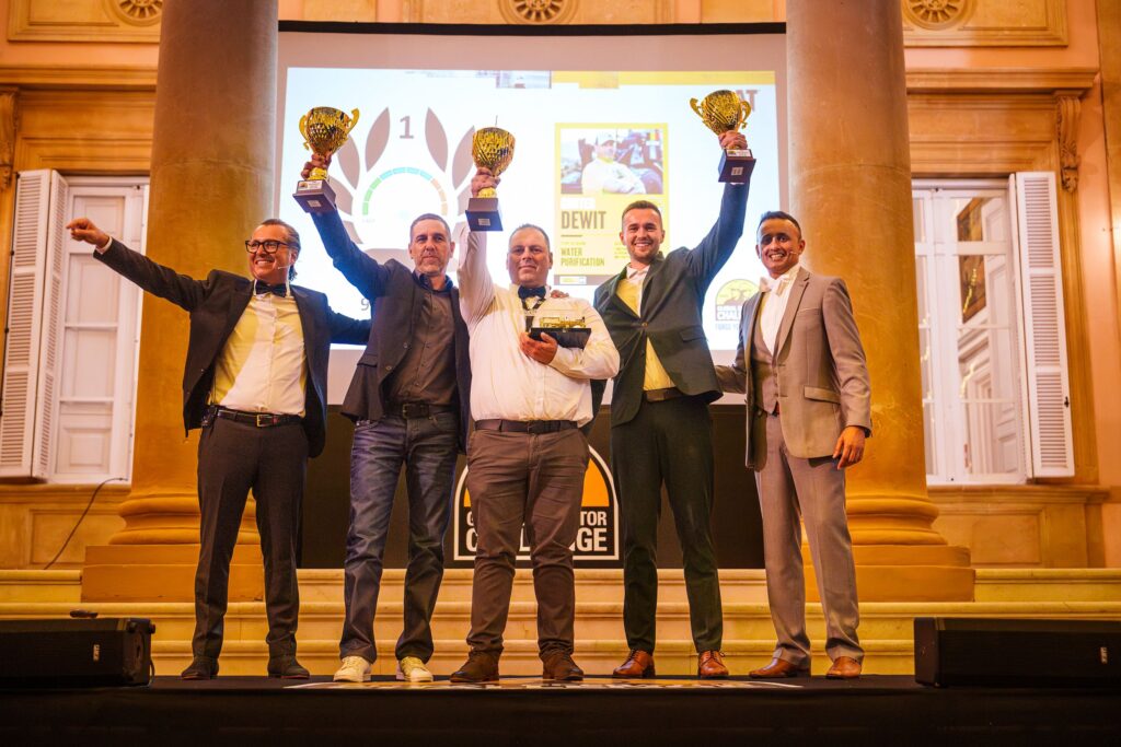 From left: Julian Roux (Cat), Sebastian Behr, Gunter Dewit, Nicolai Have Thomsen and Caterpillar’s Jas Kundra.