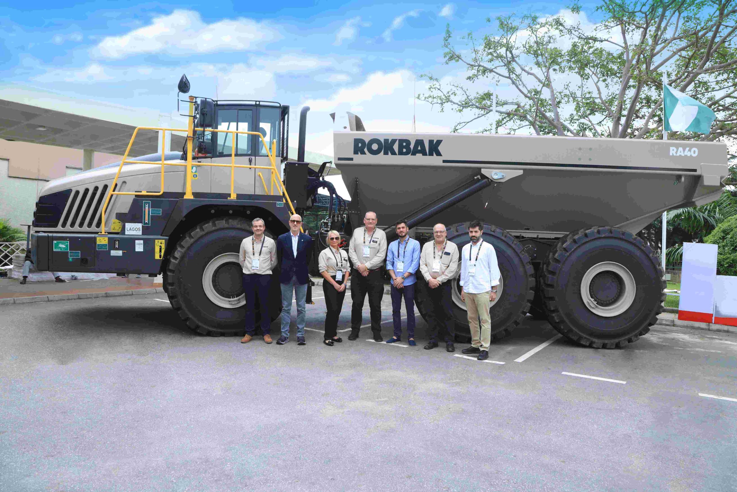 The Rokbak RA40 at Nigeria Mining Week.
