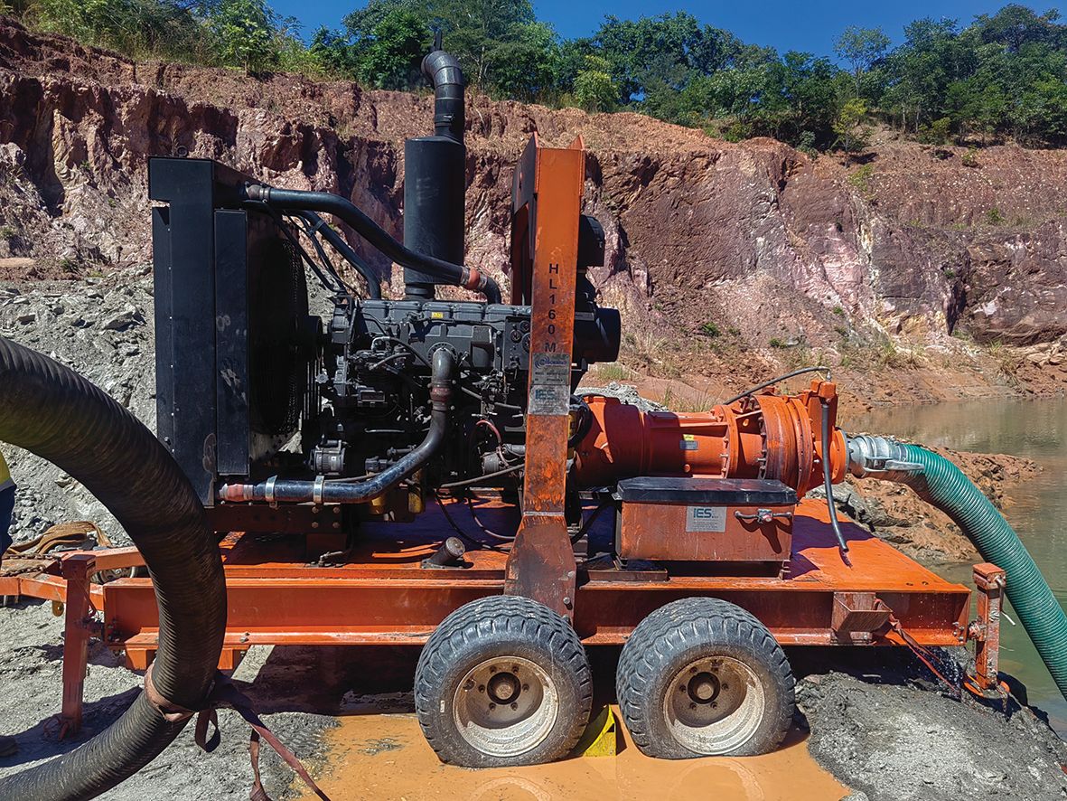Integrated Pump Technology ensures mobility and flexibility on surface mines with trailer- and skid-mounted diesel pump sets that can be moved as working areas evolve.