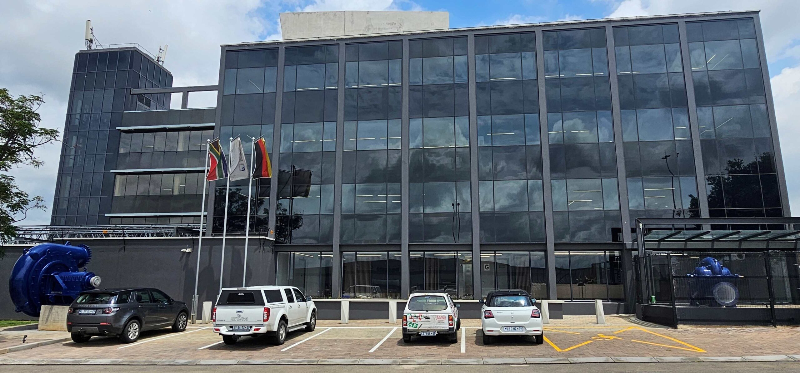 The KSB Pumps and Valves building in Activia Park is nearing completion.