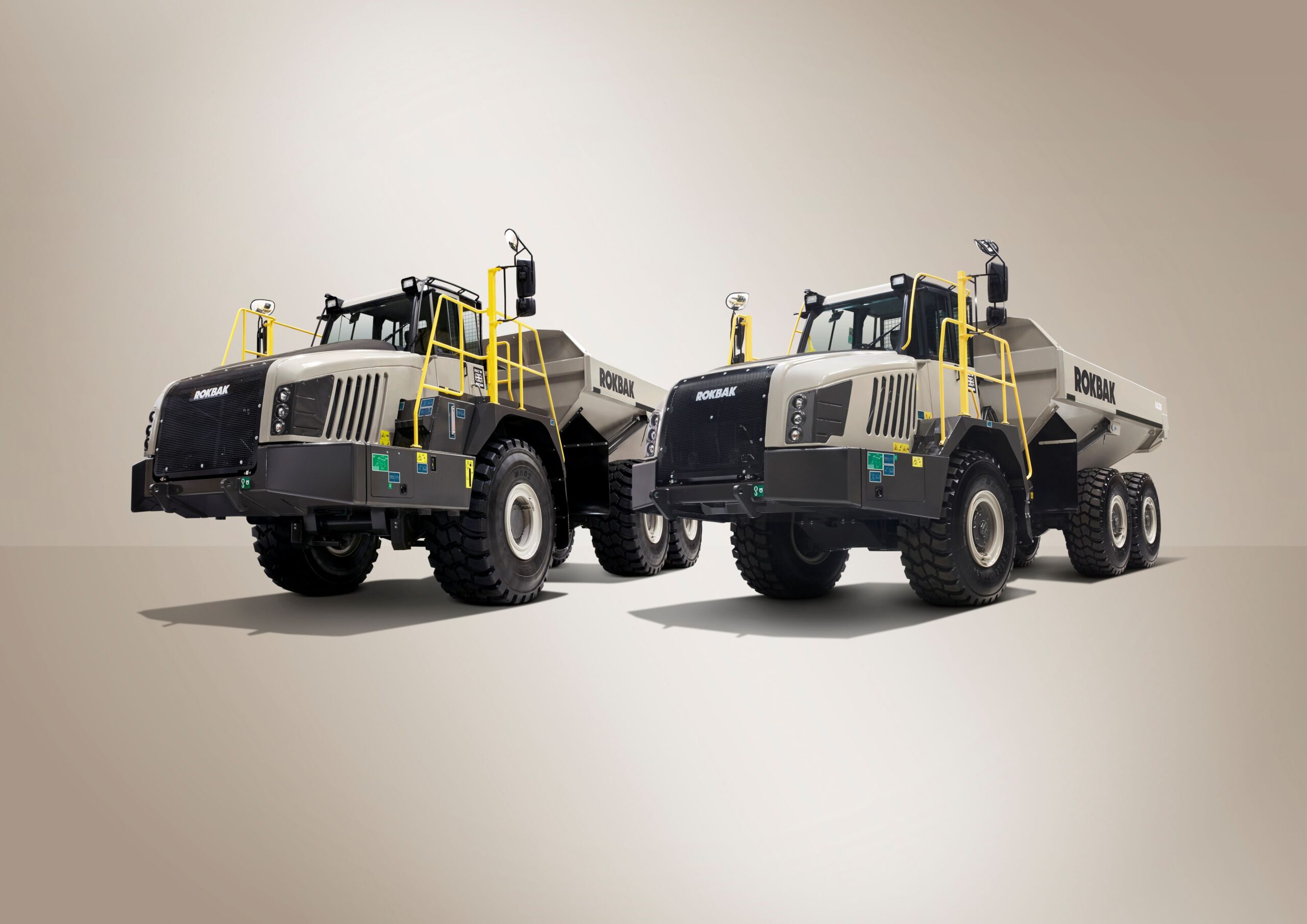 The Rokbak RA30 and RA40 articulated haulers.