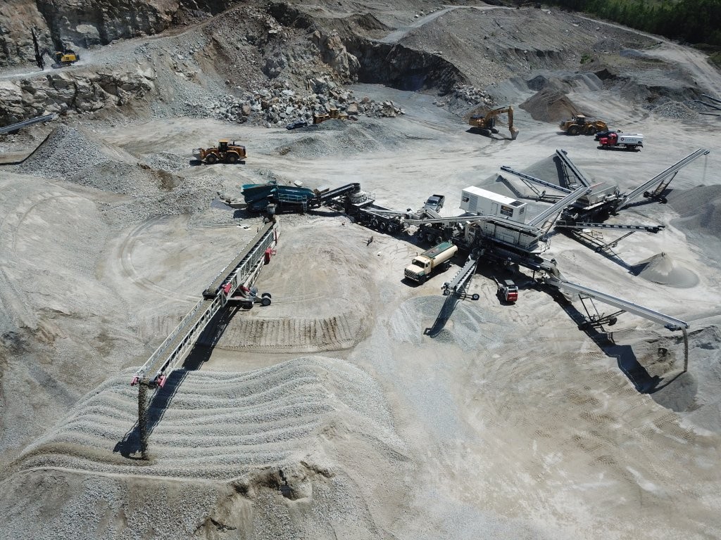 Astec-Telestack equipment is used for stockpiling and linking in quarries around the world.