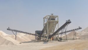 Astec 2624VM high-frequency screen operating at a quarry near Riyadh Saudi Arabia.