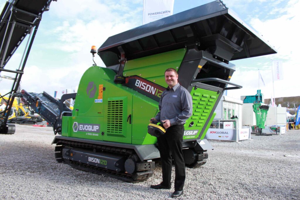 EvoQuip made its debut at Hillhead with the introduction of the Bison 120 jaw crusher, under the then leadership of Matt Dickson.