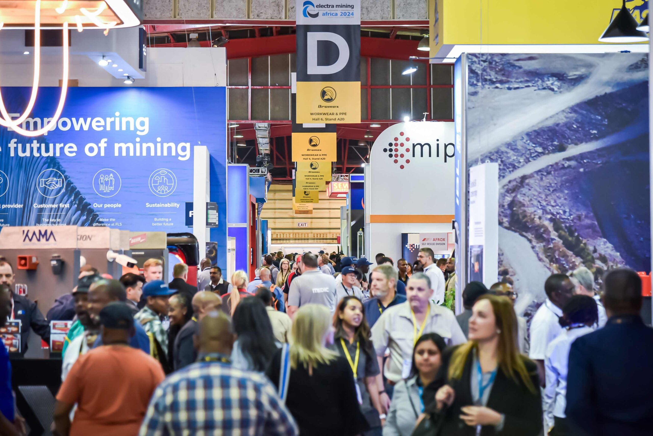 Electra Mining Africa 2024 surpassed previous records in terms of number of exhibitors, exhibition space, and number of visitors.