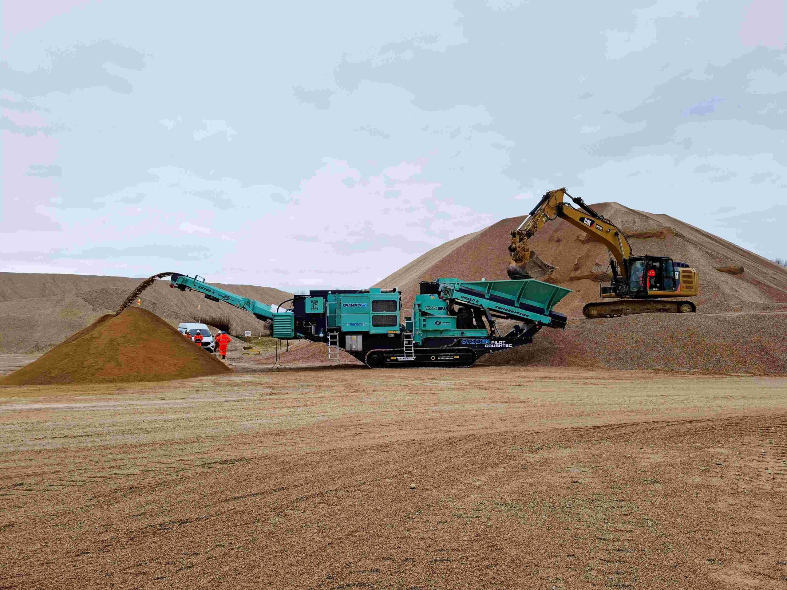 The TwisterTrac VS350E Stage V crusher is CE certified for distribution in Europe and complies fully with the EU’s Stage V emissions regulations.