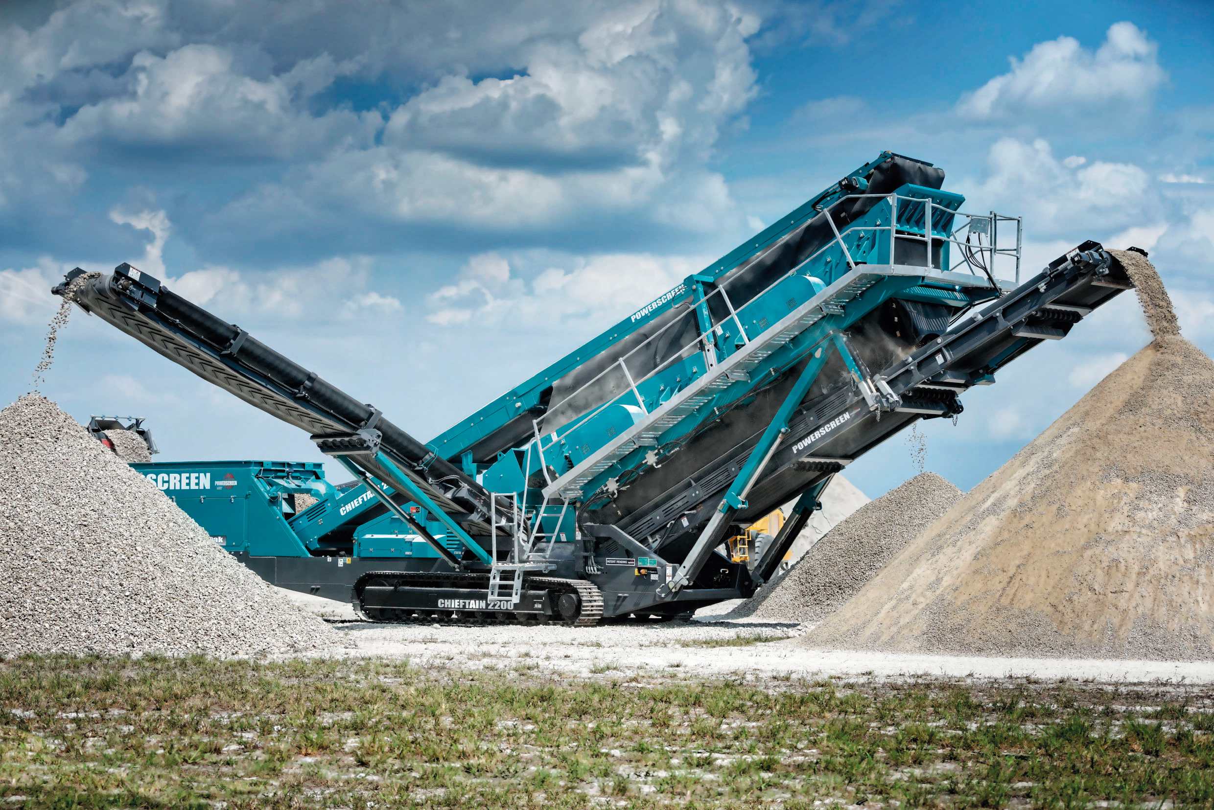 On display will be the Chieftain 2200 triple deck screen, the largest inclined screen in the Powerscreen range.