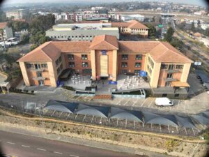 The new headquarters can accommodate at least 50% additional growth.
