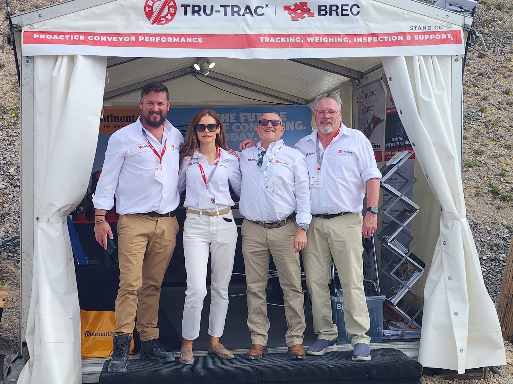 Tru-Trac and BREC team members at Hillhead 2026, reinforcing their strong partnership in the UK market.