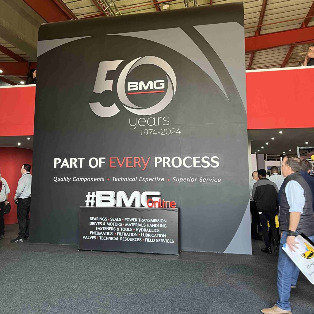 BMG used the previous Electra Mining Africa to celebrate its 50th anniversary.