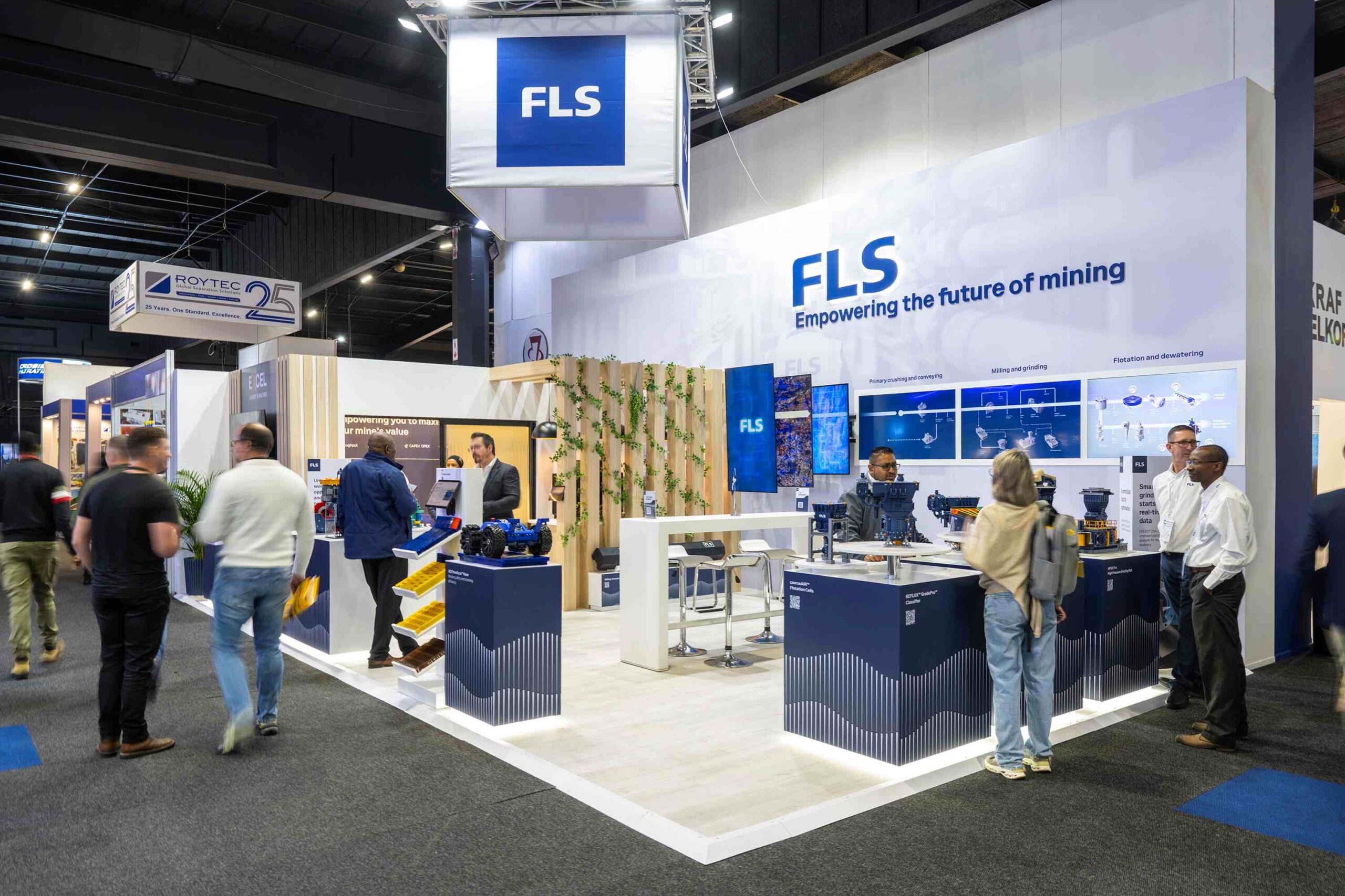 Visitors to the FLS stand at Electra Mining Africa had the opportunity to engage with specialists and explore solutions designed to improve productivity and performance across mining operations.