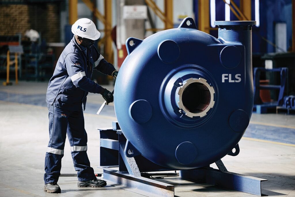 KREBS millMAX pump housings are subjected to comprehensive quality checks at the FLS Stormill Service Centre to support reliable performance in demanding slurry handling environments.